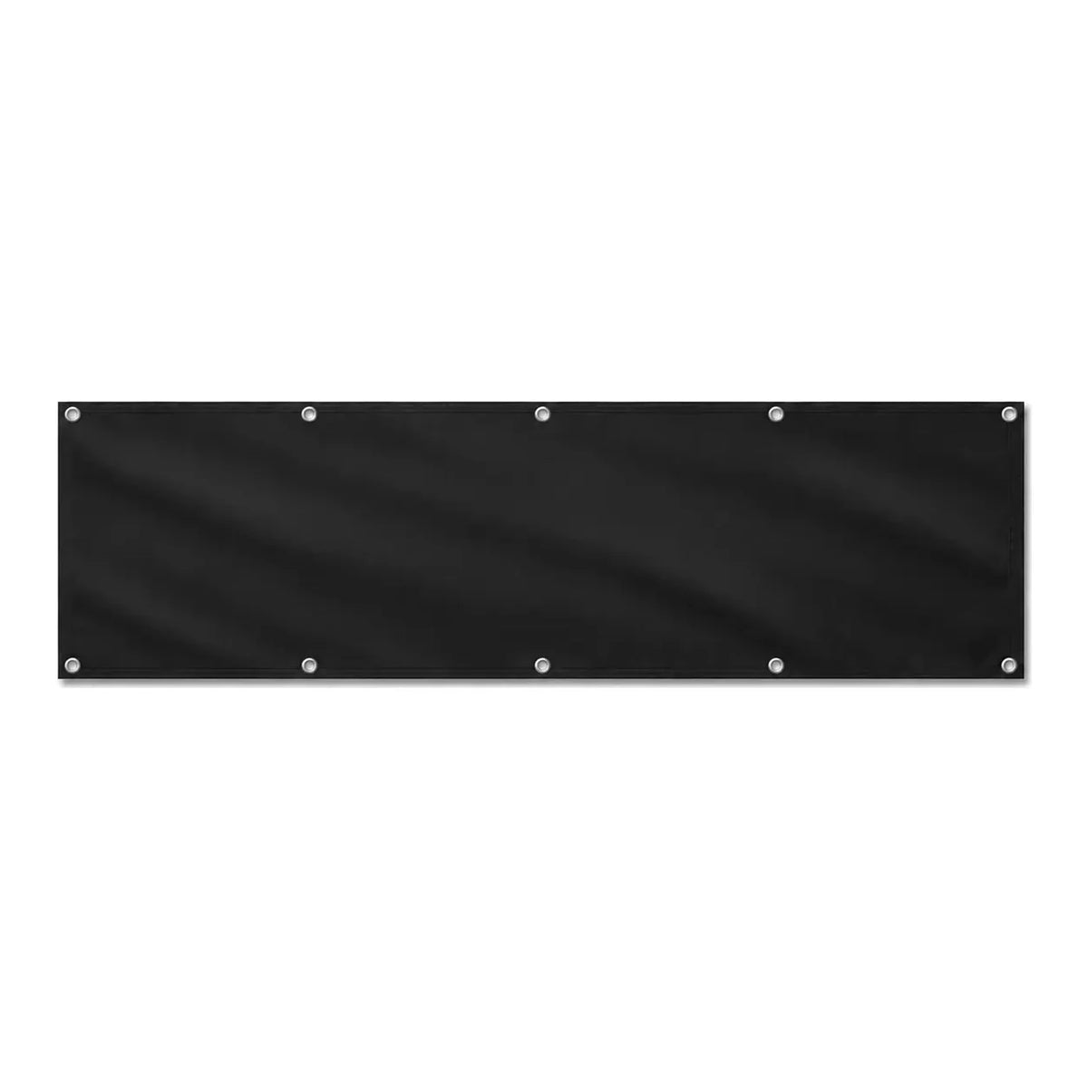 Drapeau Noir grand format XL en polyester avec dix œillets