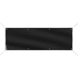 Drapeau noir polyester résistant usage extérieur intempéries