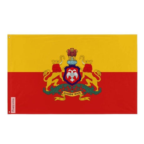 Drapeau non officiel du Karnataka proposition en plusieurs tailles 100 % polyester Imprimer avec Double ourlet - Pixelforma