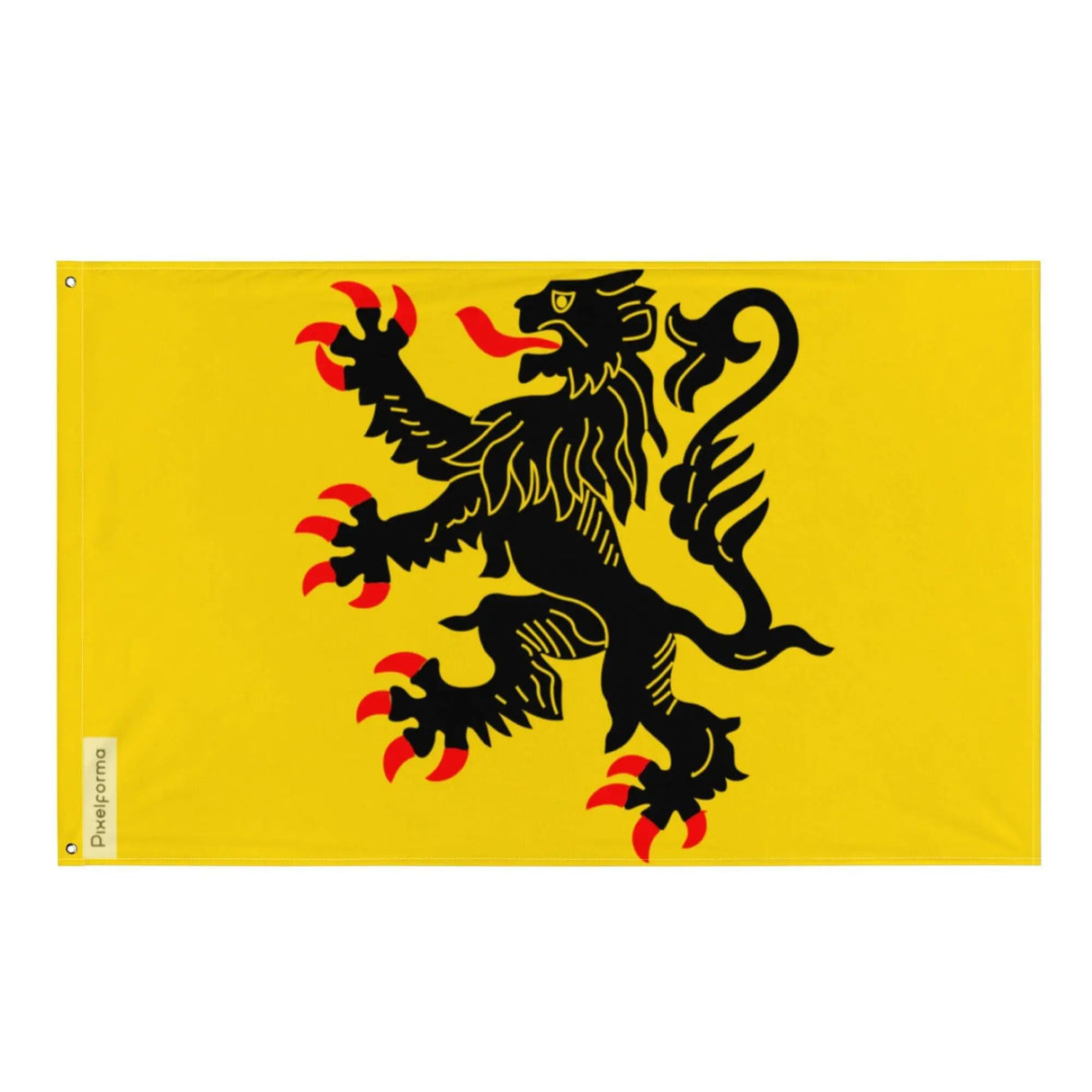Drapeau nord-pas-de-calais polyester résistant œillets