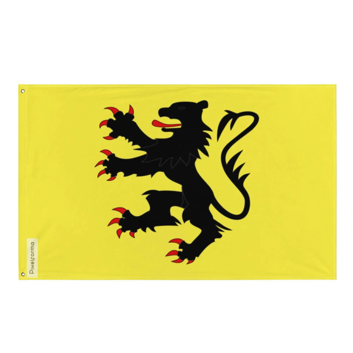Drapeau nord polyester résistant avec œillets à gauche