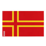 Drapeau normandie polyester résistant avec œillets à gauche