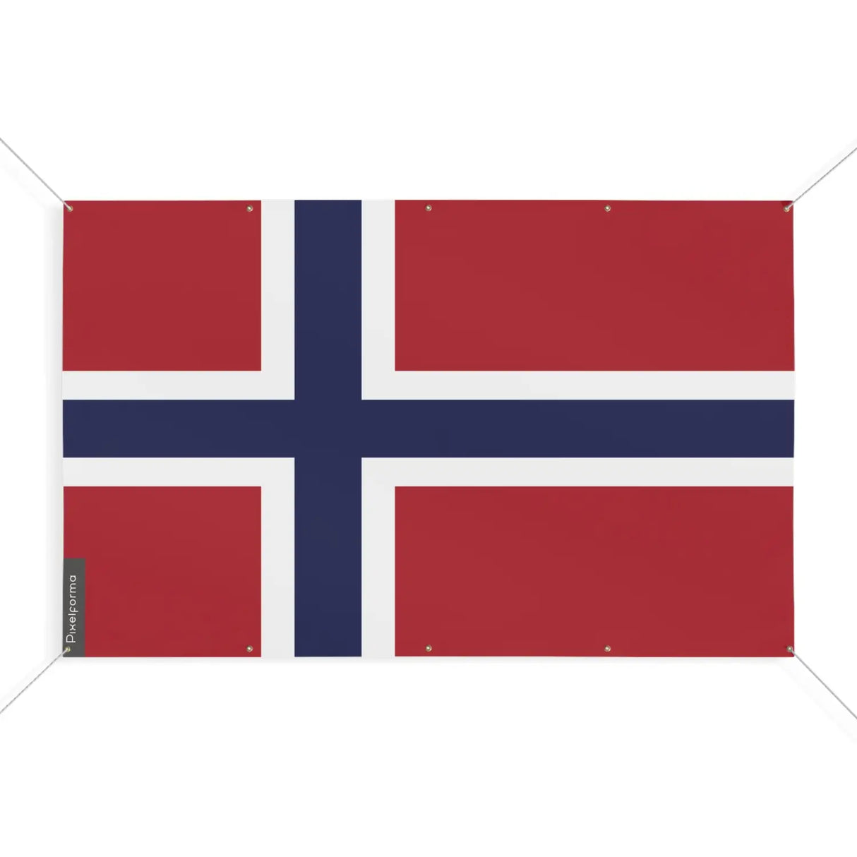 Drapeau norvège 10 oeillets en plusieurs tailles (s) - pixelforma