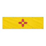 Drapeau du Nouveau-Mexique grand format XL en polyester avec dix œillets