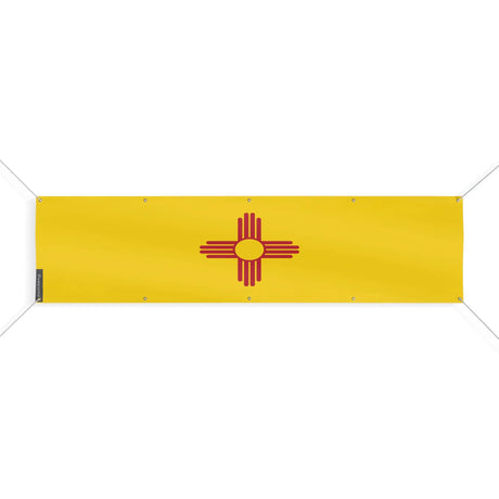 Drapeau nouveau-mexique polyester résistant aux intempéries