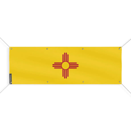 Drapeau nouveau-mexique polyester résistant aux intempéries