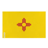 Drapeau nouveau-mexique polyester résistant œillets à gauche