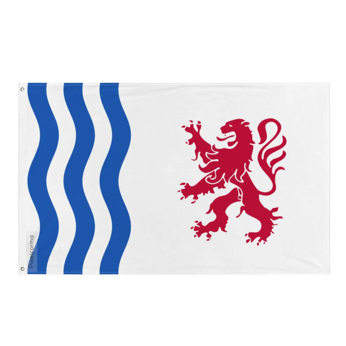 Drapeau nouvelle-aquitaine polyester résistant ourlets soignés