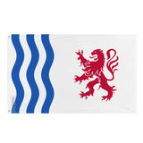 Drapeau nouvelle-aquitaine polyester résistant ourlets soignés