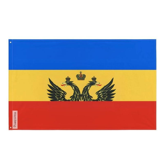 Drapeau Novotcherkassk en plusieurs tailles 100 % polyester Imprimer avec Double ourlet - Pixelforma