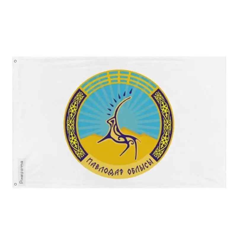 Drapeau oblys pavlodar polyester résistant œillets à gauche