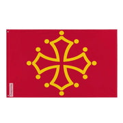 Drapeau occitanie polyester résistant double ourlet