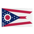 Drapeau ohio polyester résistant avec œillets à gauche
