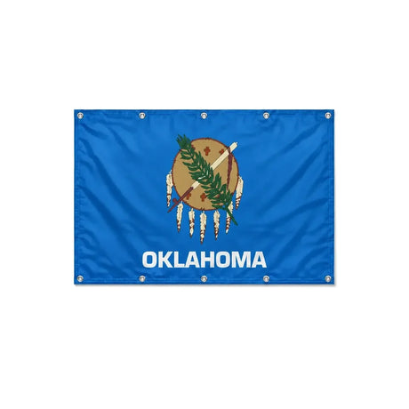 Drapeau de l'Oklahoma format S en polyester avec dix œillets