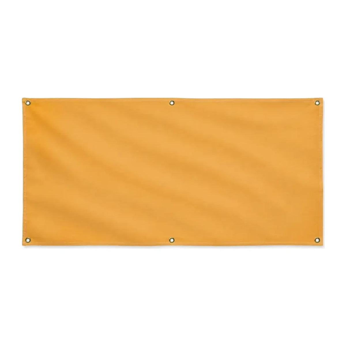 Drapeau orange clair en polyester résistant avec œillets