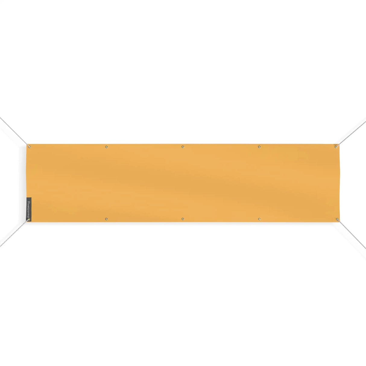 Drapeau orange clair polyester résistant pour extérieur