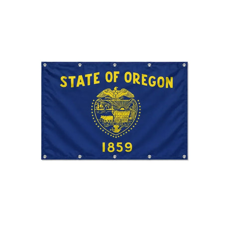 Drapeau de l'Oregon format S en polyester avec dix œillets