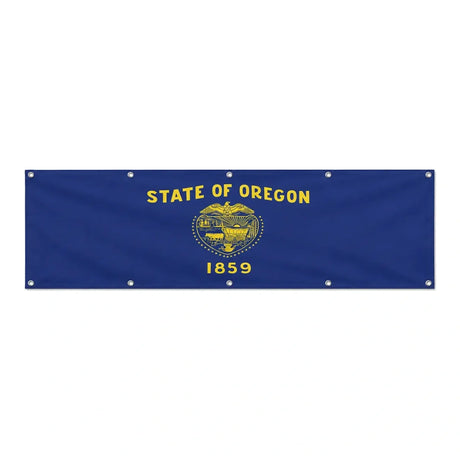Drapeau de l'Oregon grand format XL en polyester avec dix œillets