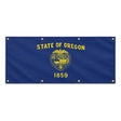 Drapeau oregon polyester résistant aux intempéries œillets