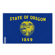 Drapeau oregon polyester résistant avec œillets à gauche