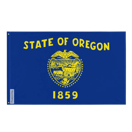 Drapeau oregon polyester résistant avec œillets à gauche