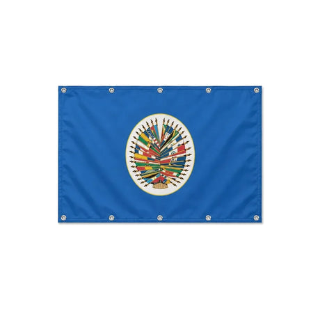 Drapeau de l'Organisation des États américains format S en polyester avec dix œillets