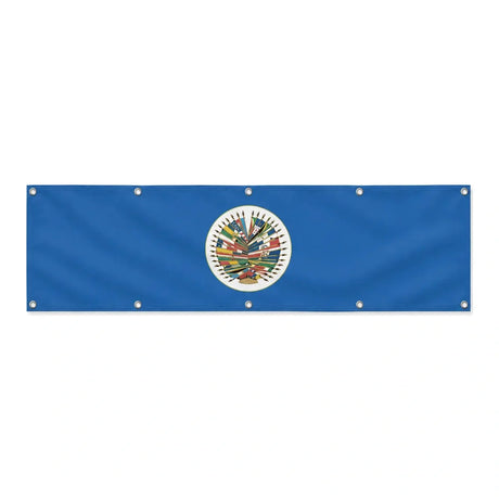Drapeau de l'Organisation des États américains grand format XL en polyester avec dix œillets