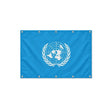 Drapeau de l'Organisation des Nations unies format S en polyester avec dix œillets