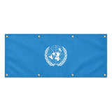 Drapeau nations unies polyester résistant aux intempéries