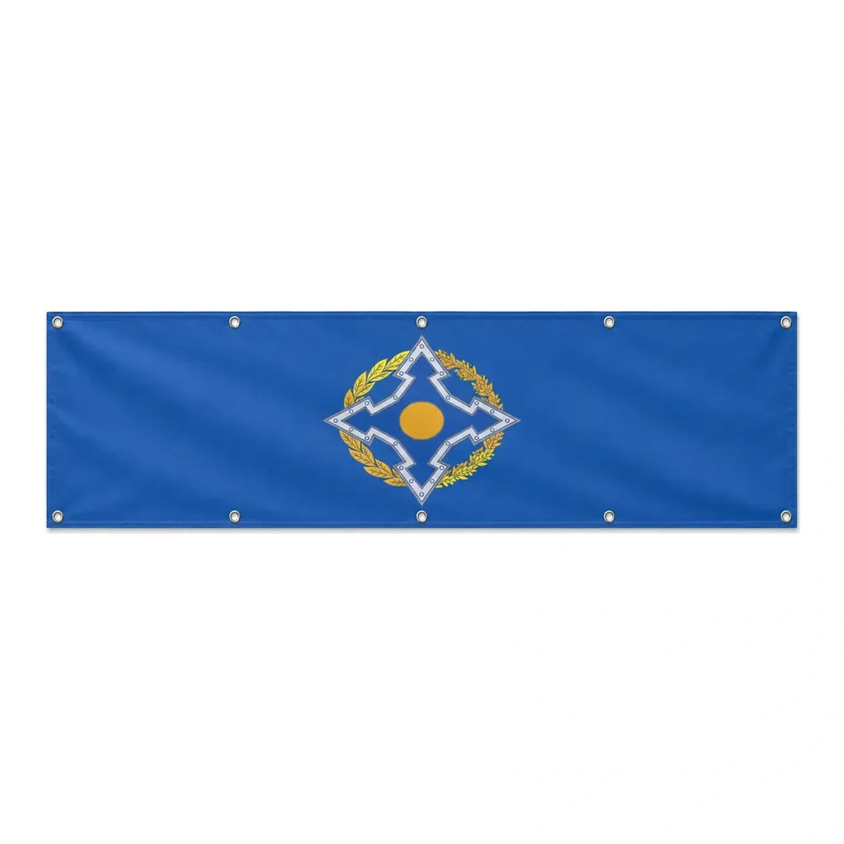 Drapeau de l'Organisation du traité de sécurité collective grand format XL en polyester avec dix œillets