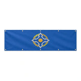 Drapeau de l'Organisation du traité de sécurité collective grand format XL en polyester avec dix œillets