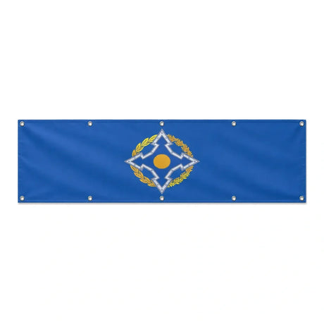 Drapeau de l'Organisation du traité de sécurité collective grand format XL en polyester avec dix œillets