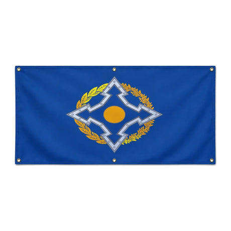 Drapeau organisation traité sécurité polyester résistant