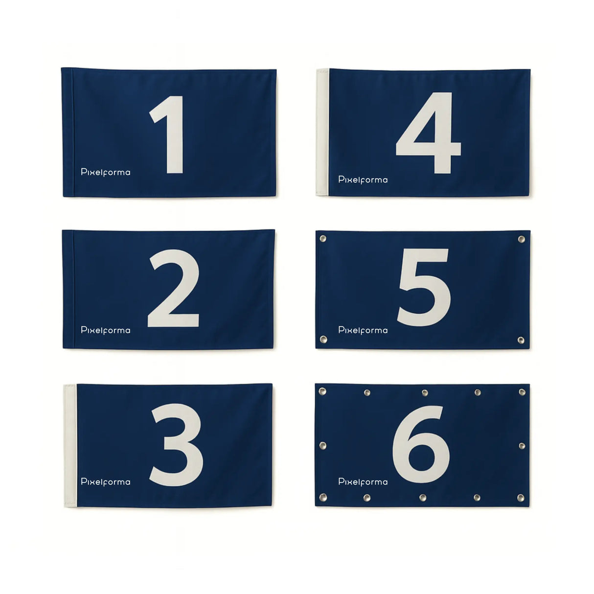 Drapeau organisation états américains polyester œillets gauche