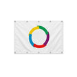 Drapeau de l'Organisation internationale de la francophonie format S en polyester avec dix œillets