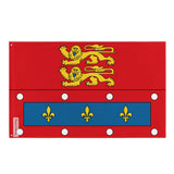 Drapeau orne polyester résistant double ourlet œillets