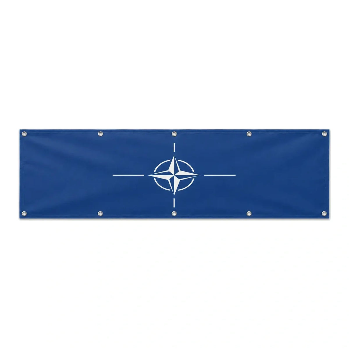 Drapeau de l'OTAN grand format XL en polyester avec dix œillets
