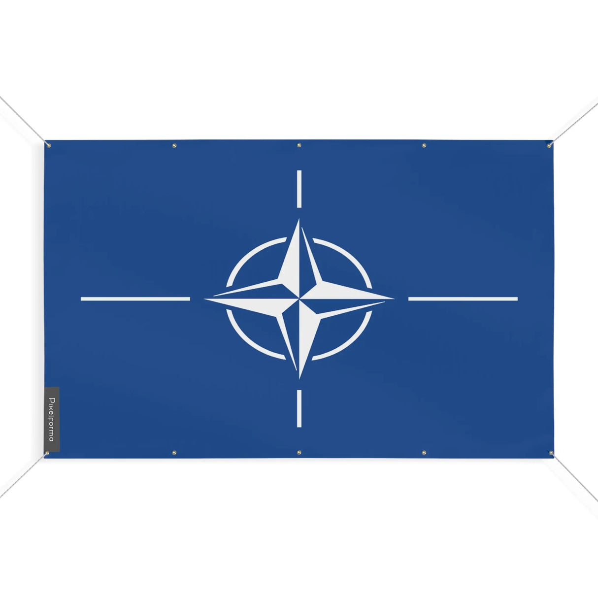 Drapeau otan en polyester résistant aux intempéries