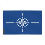 Drapeau otan en polyester résistant aux intempéries