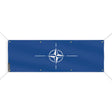 Drapeau otan polyester résistant aux intempéries 8 œillets