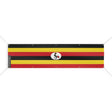 Drapeau ouganda polyester résistant avec 10 œillets