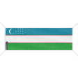 Drapeau ouzbékistan polyester résistant aux intempéries