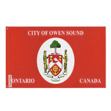 Drapeau Owen Sound en plusieurs tailles 100 % polyester Imprimer avec Double ourlet - Pixelforma