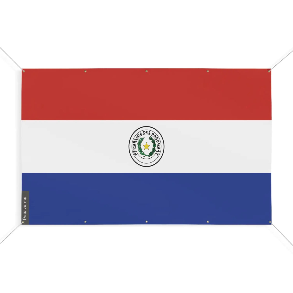 Drapeau paraguay 10 oeillets en plusieurs tailles (s) - pixelforma