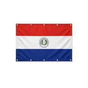 Drapeau du Paraguay format S en polyester avec dix œillets