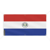 Drapeau paraguay polyester résistant 6 œillets intempéries