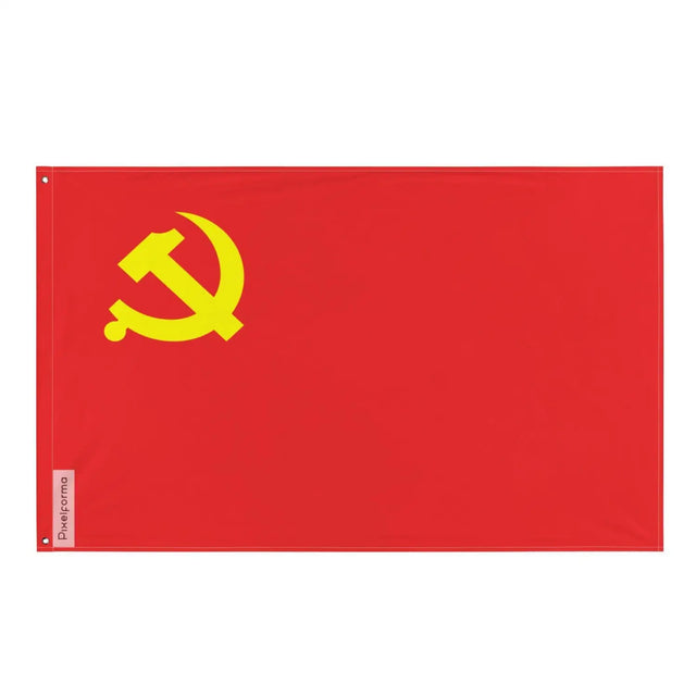 Drapeau parti communiste chinois plusieurs tailles en polyester - pixelforma