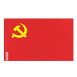 Drapeau parti communiste chinois polyester œillets à gauche