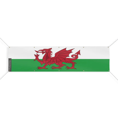 Drapeau pays de galles en polyester résistant aux intempéries