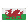 Drapeau pays de galles polyester résistant 6 œillets